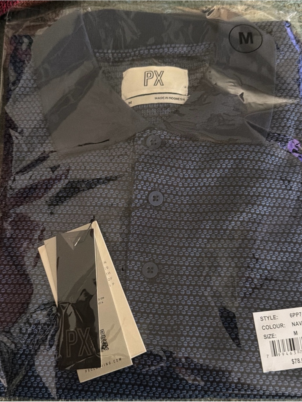 PX Men's Navy Polo Shirt